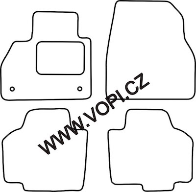 Textil-Autoteppiche Renault Kangoo Express Family 01/2008 - Autofit (3872)